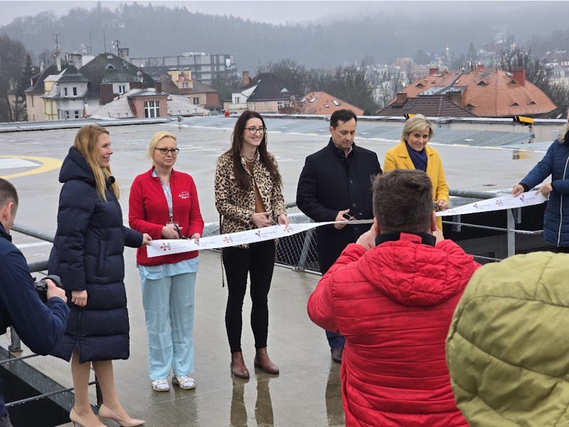 Karlovy Vary mají první heliport v ČR s automatickým hasicím systémem
